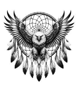 Soaring with Tradition: Eagle Symbolism in Native American Dreamcatchers
