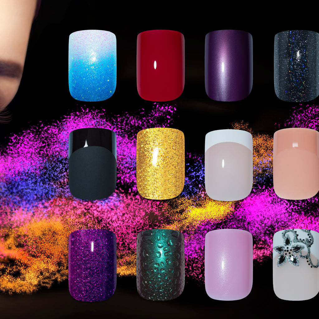 False Nails - Colours of the Rainbow?
