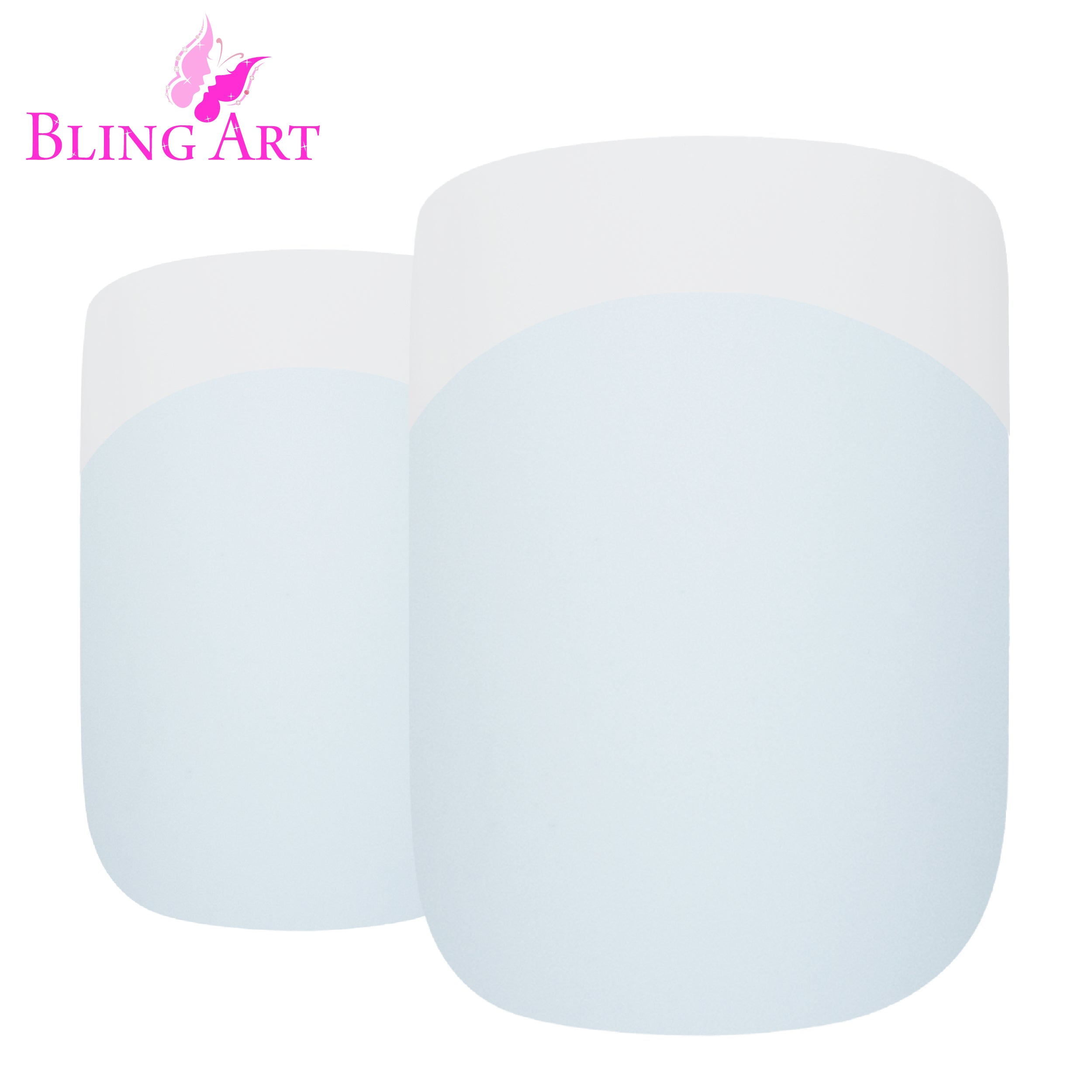 Matte White: Squoval Medium False Nails