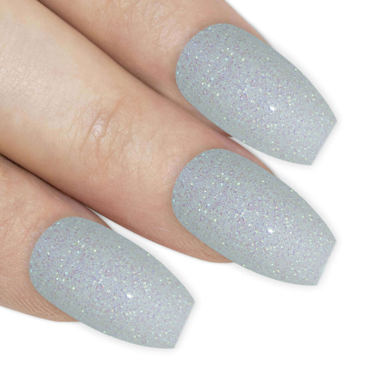 Multipack - False Nails by Bling Art White Gel Ballerina Coffin 24 Fake Long Acrylic Tips