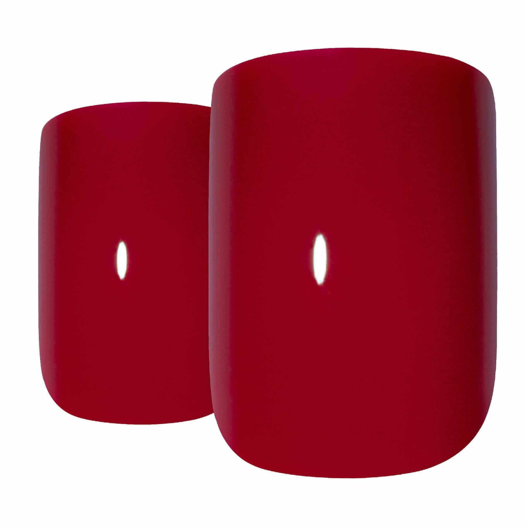 Multipack - False Nails by Bling Art Red Polished French Manicure Fake Medium Tips with Glue