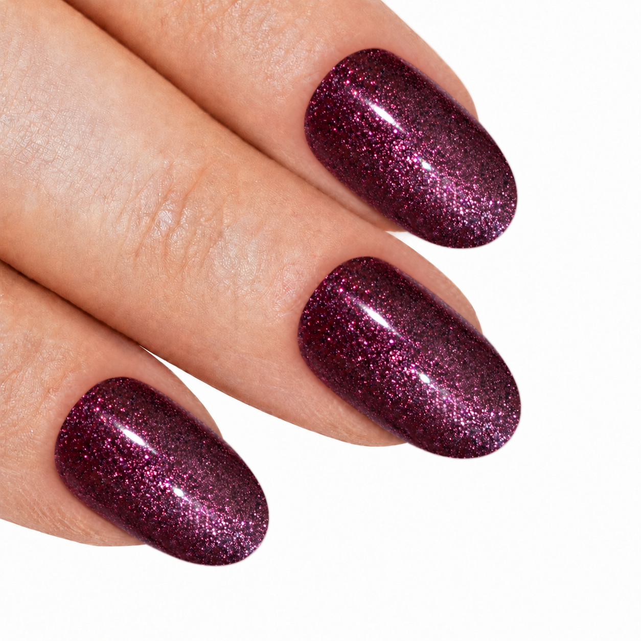 Red Brown gel oval press-on false nails by Bling Art — chestnut red-brown high-shine gel for autumnal seasonal wear and everyday styling. 24 nails, 12 sizes XS-XXL, no UV lamp. Designed in Yorkshire UK.