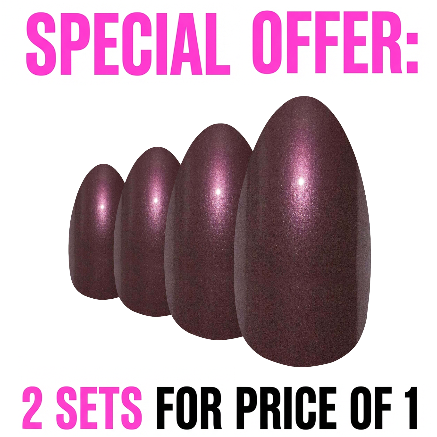 False Nails by Bling Art Brown Glitter Almond Stiletto Fake Long Acrylic Tips