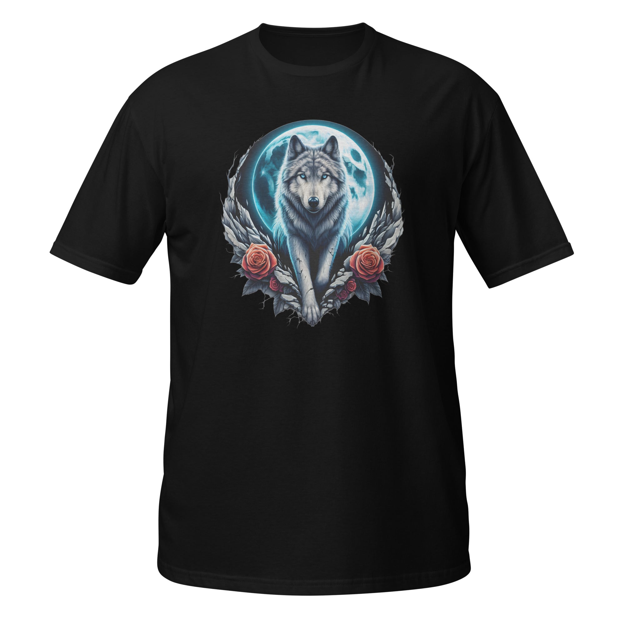 Moon Wolf - Animal Art Apparel Short-Sleeve Unisex T-Shirt