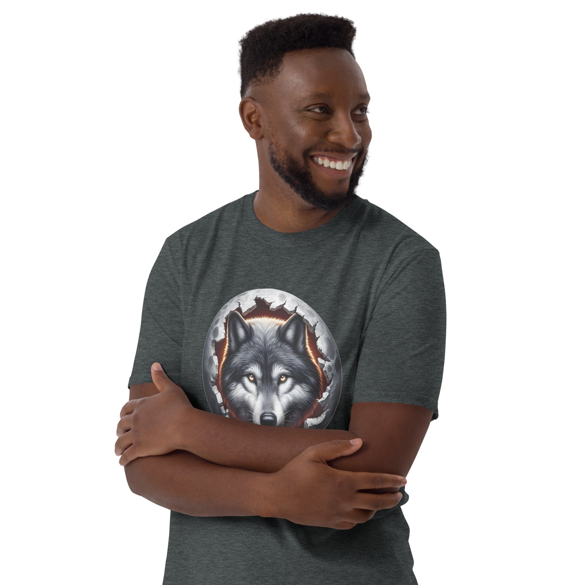 Moon Wolf - Animal Art Apparel Short-Sleeve Unisex T-Shirt