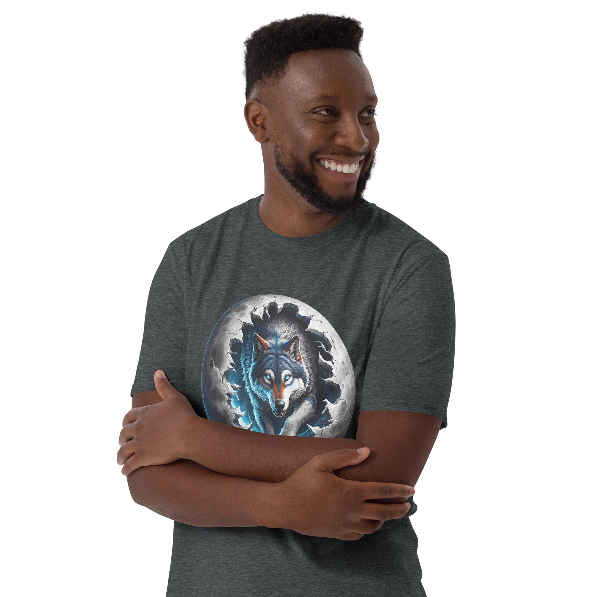 Moon Wolf - Animal Art Apparel Short-Sleeve Unisex T-Shirt