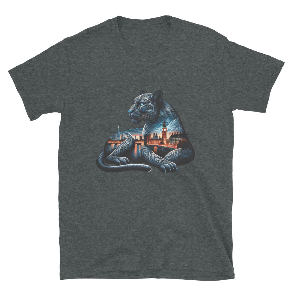 London Panther Nightfall - Animal Art Apparel Short-Sleeve Unisex T-Shirt