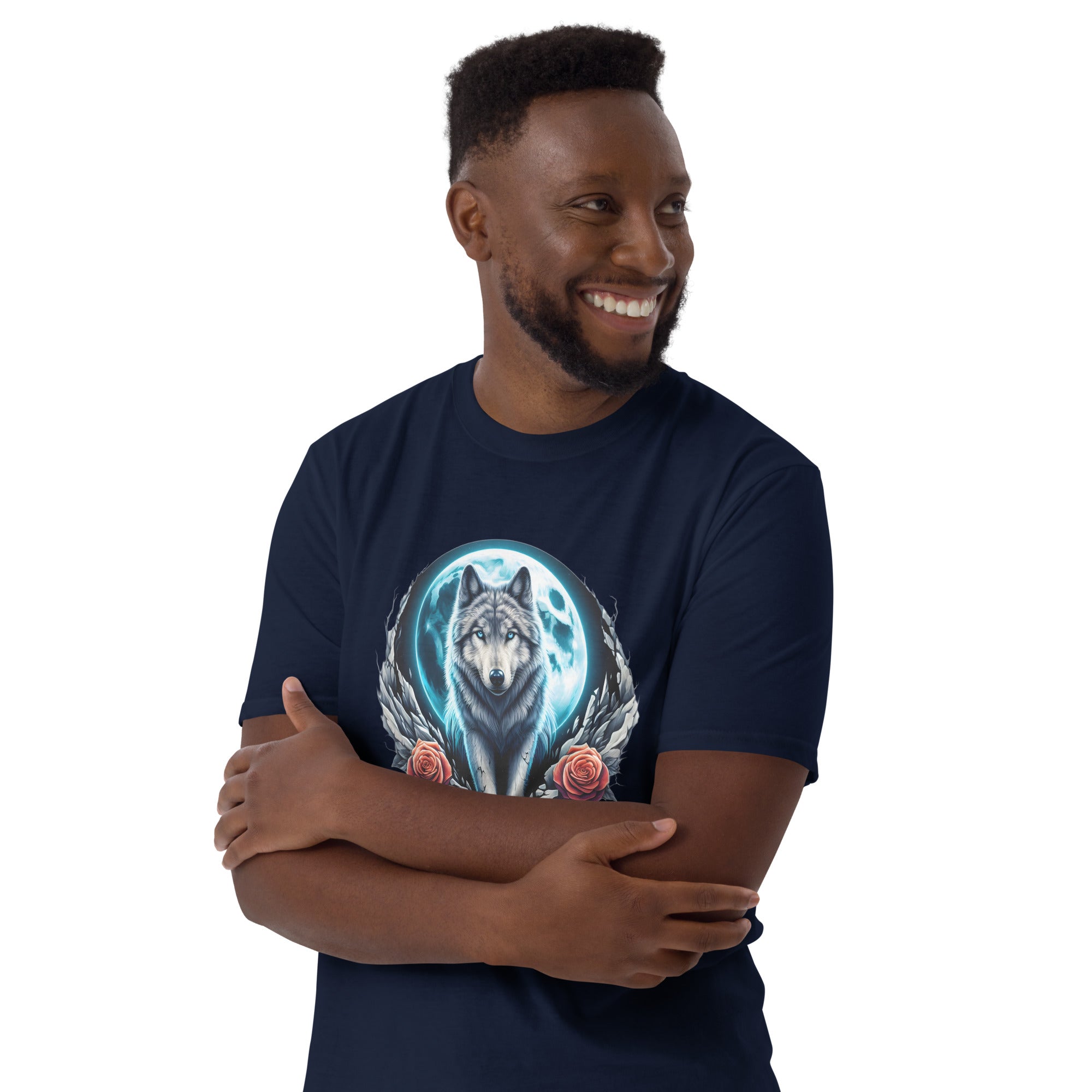 Moon Wolf - Animal Art Apparel Short-Sleeve Unisex T-Shirt