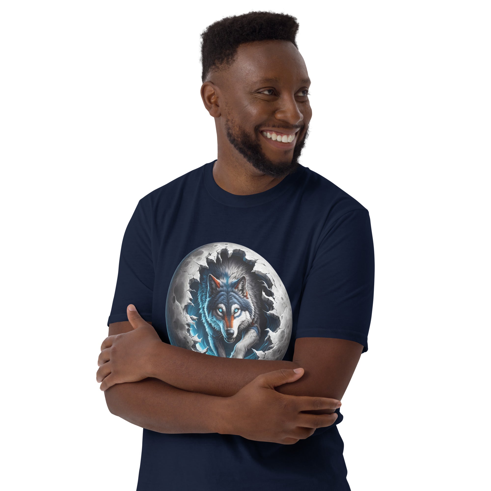 Moon Wolf - Animal Art Apparel Short-Sleeve Unisex T-Shirt