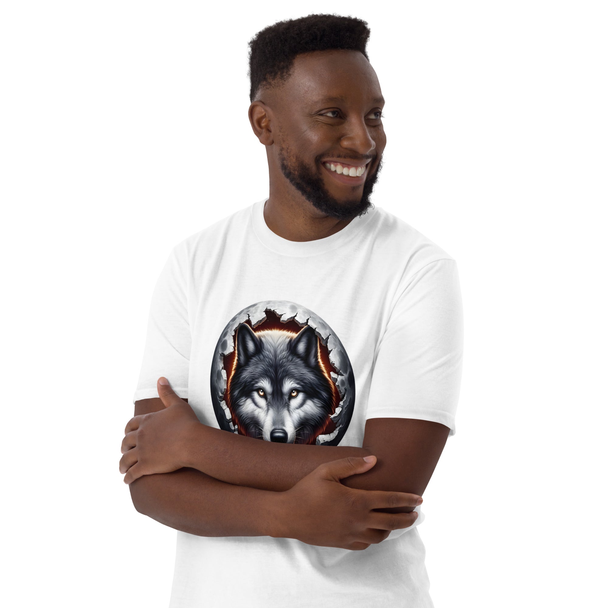 Moon Wolf - Animal Art Apparel Short-Sleeve Unisex T-Shirt