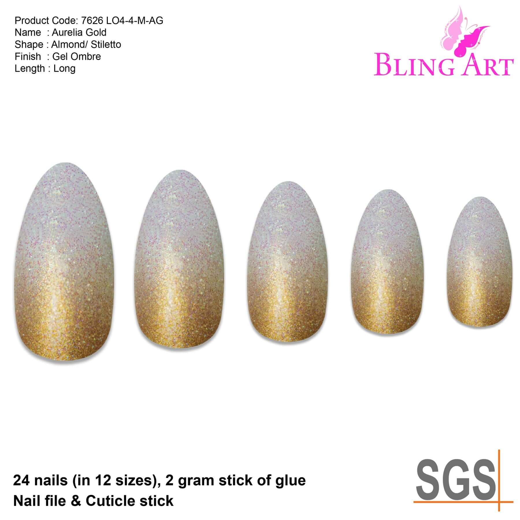 7626 LO4-4-M-AG | Bling Art